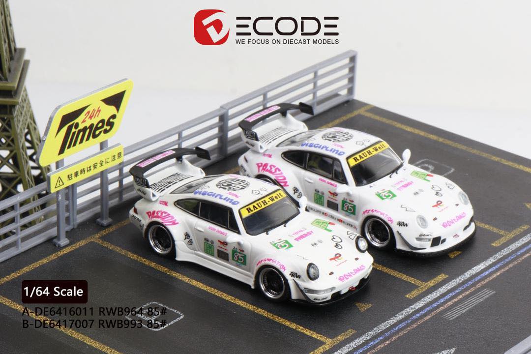Porsche 993 RWB #85 Iron Lady · Decode · Escala 1:64
