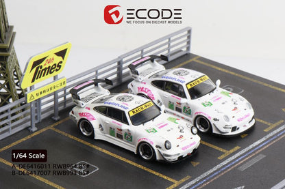 Porsche 993 RWB #85 Iron Lady · Decode · Escala 1:64
