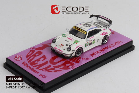 Porsche 993 RWB #85 Iron Lady · Decode · Escala 1:64