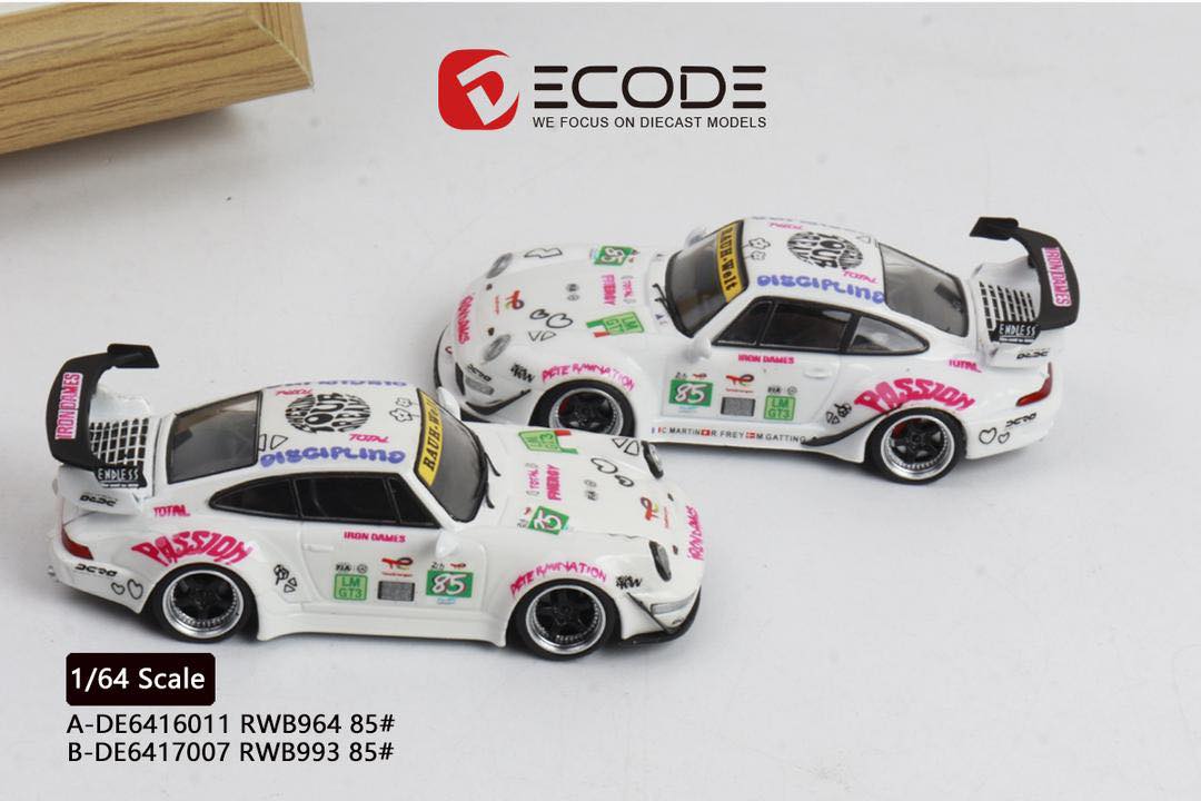 Porsche 993 RWB #85 Iron Lady · Decode · Escala 1:64