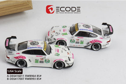 Porsche 993 RWB #85 Iron Lady · Decode · Escala 1:64