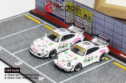 Porsche 993 RWB #85 Iron Lady · Decode · Escala 1:64